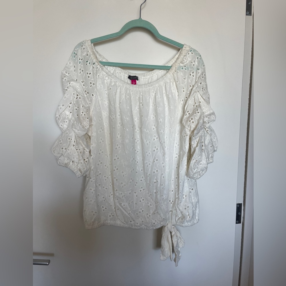 Vince Camuto eyelet top